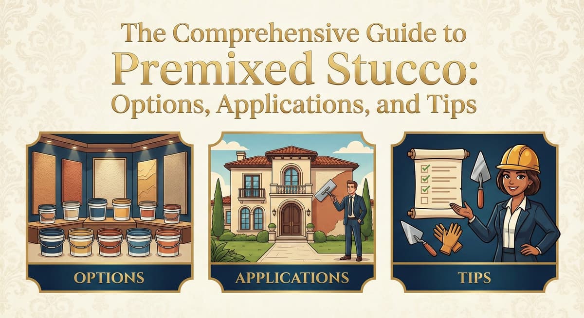 Comprehensive guide to premixed stucco options applications and installation tips for proper drainage systems